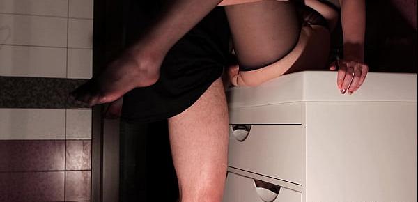 Fucks and Lick Perfect Ass in Pantyhose